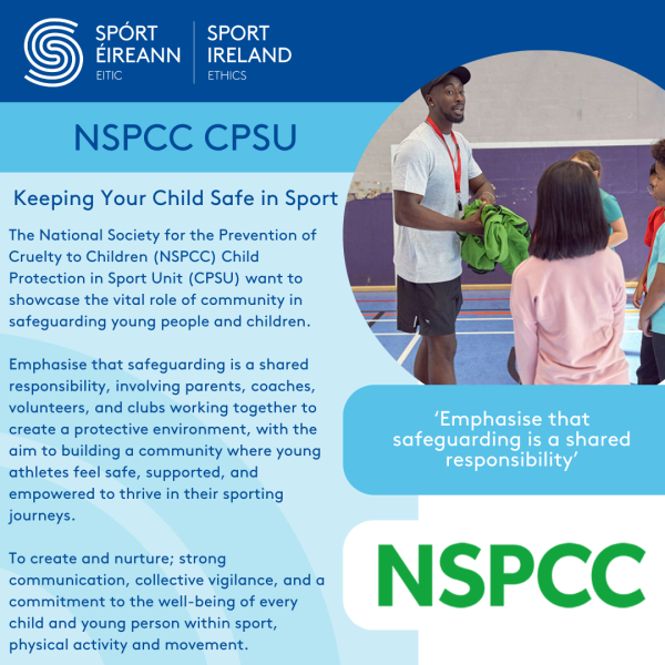 NSPCC CPSU Keeping Your Child Safe In Sport Campaign 