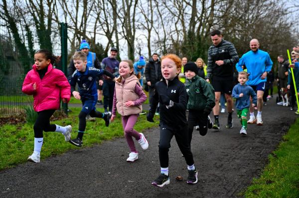 Children running