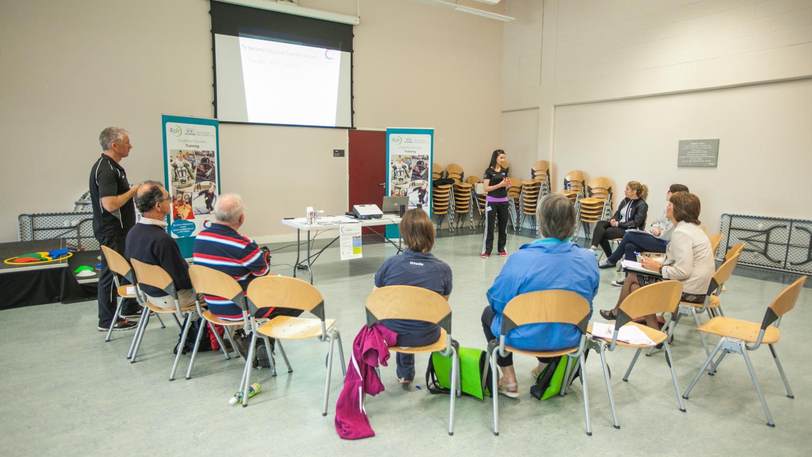 coaches taking part in a workshop