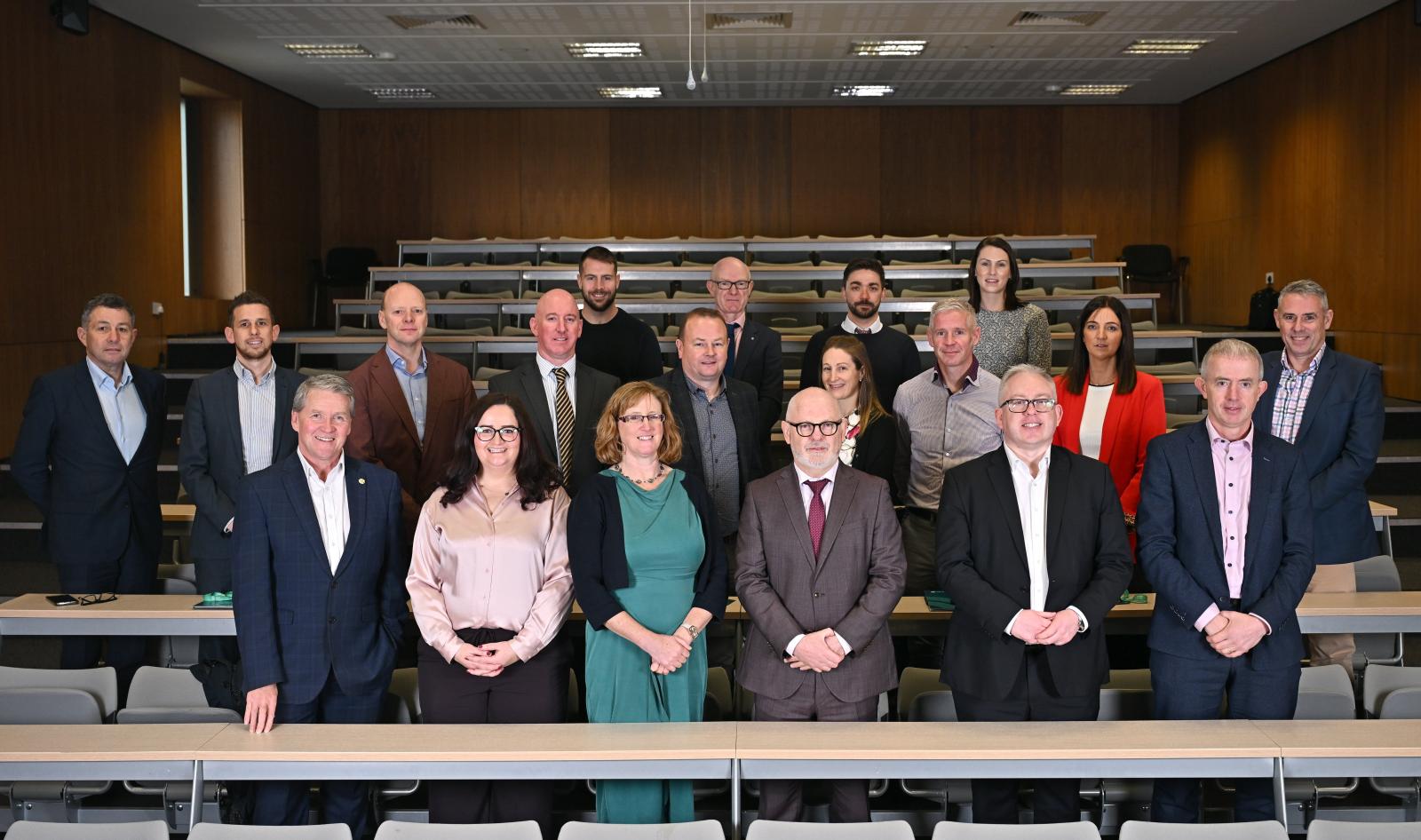 Sport Ireland CEO Dr Úna May (centre) with key stakeholders at the launch of the Local Sports Plans framework.    